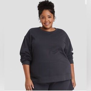 WOMEN’S Plus Fleece Lounge Sweatshirt - X
